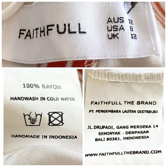 NWT Faithfull The Brand Fleetwood Jumpsuirt, Size US 8 - Picture 12 of 16